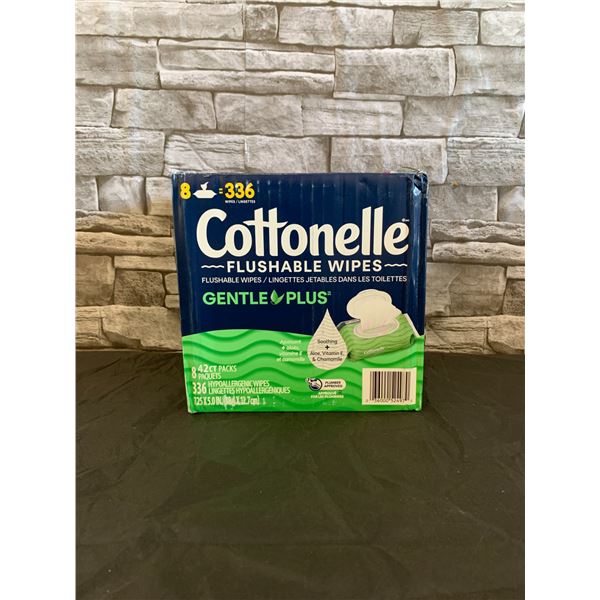 Cottonelle Flushable Wipes - 8 x 42 ct packs