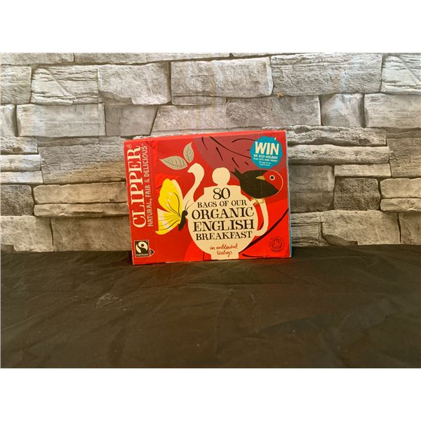 Clipper 80 Bags of Organic English Breakfast Tea
