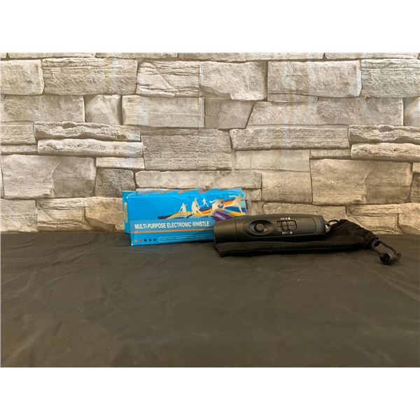 Multi Purpose Electronic Whistle With Flashlight Adjustable Volume 3 Tones