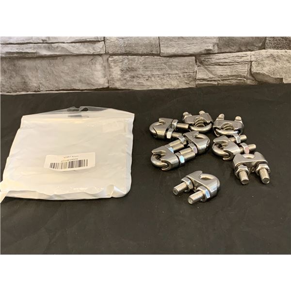 8 Pcs Wire Rope Clamps Stainless Steel 3/8 Wire