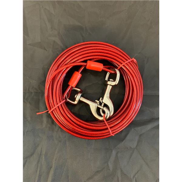 Dog Tie Out Cable Red