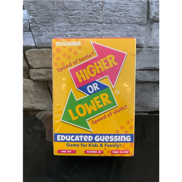 HIGHER or LOWER Card Game