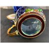 Image 3 : Enamel Decorative Tea Cup & Decorative Spoon Set