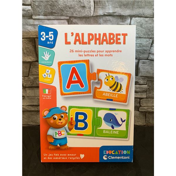 French - L'ALPHABET - 26 Mini Puzzles