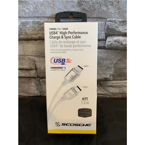 USB4 High-Performance Charge & Sync Cable - 4ft