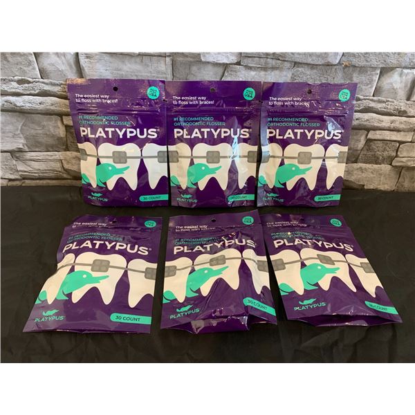 Lot of 6 - Platypus Flossers - 30 pcs