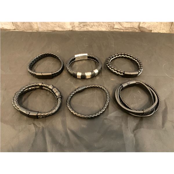 Lot of 6 Men's Bracelets