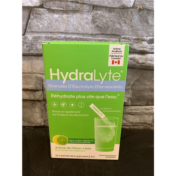 Hydralyte Electrolyte Granules - Lemon Lime Flavoured - 12 pcs  - BB JUN 2027