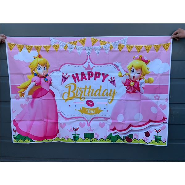 Princess Peach Backdrop - 3ft x 5ft