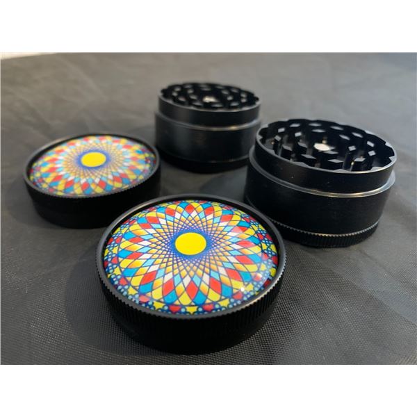 Lot of 2 - 2" Grinder - Mosaic Design