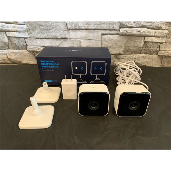 Teckin Cam - Model: TC100 - 1080P HD - WiFi - Indoor Camera - 2 pk