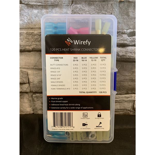 Wirefy Heat Shrink Connectors Kit - 120 pcs - Various sizes