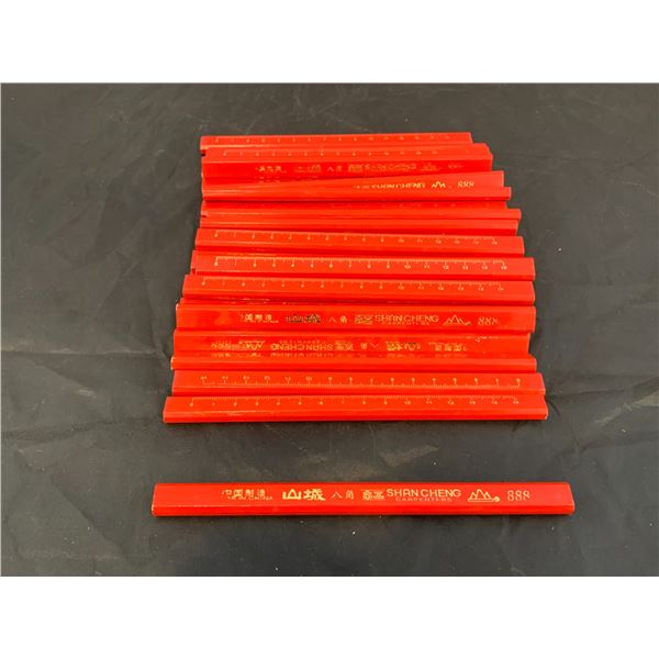 Pencils - Red - 30 pcs
