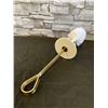 Image 3 : Toilet Bowl Brush - White/ Soft Brass