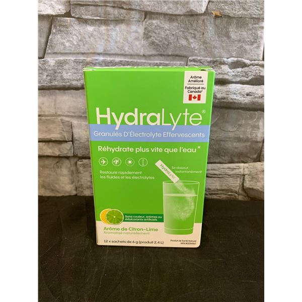 Hydralyte Electrolyte Granules - Lemon Lime Flavoured - 12 pcs  - BB JUN 2027
