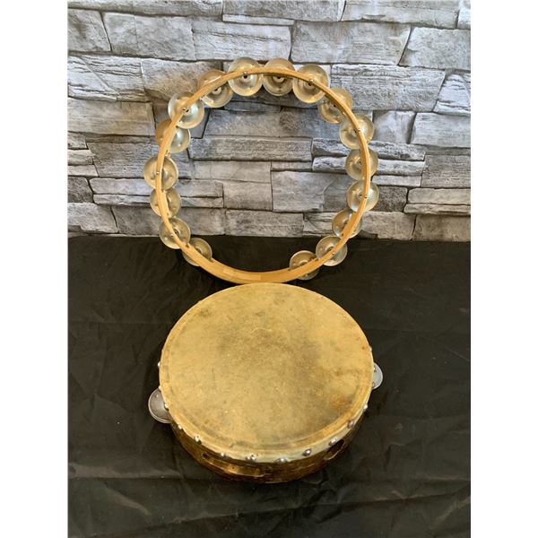Lot of 2 Tambourines