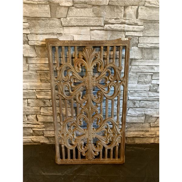 Vintage Cast Iron Metal Grate - Plant Holder Stand for Garden - 23 inch x 13 inch