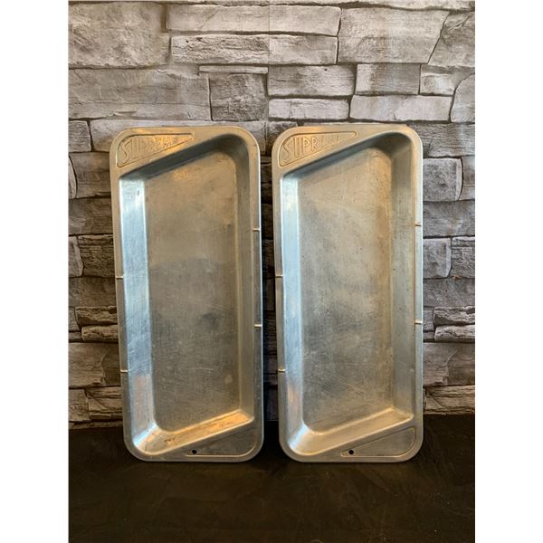 Lot of 2 Supreme Aluminum Trays