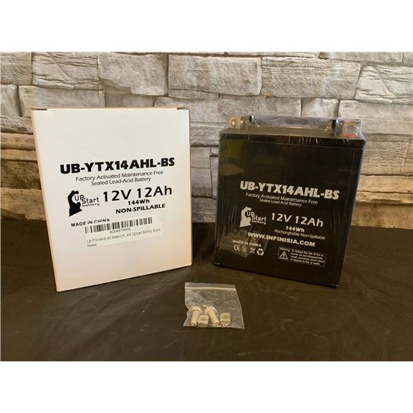 UpStart Sealed Lead Acid Battery UB-YTX14AHL-BS