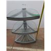 Image 1 : * 3-Tier Glass/Metal Media Stand - Pickup Only