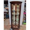 Image 1 : * Corner Unit Lighted Display Case - Working - Pickup Only - Dolly Not Included
