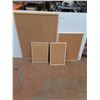 Image 1 : * (4) Wall Mount Cork Boards - Largest 35" x 47" - Pickup Only