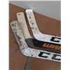 Image 2 : (3) Right-Handed Adult Goalie Sticks (2-CCM, Warrior) - Pickup Only