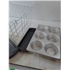 Image 3 : Muffin Tins, Wire Basket, Baking Tins