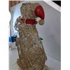 Image 4 : Christmas Wire Dog - 29"Tall x 15" x 12" - (lights Working)  -  PICK UP