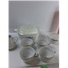 Image 2 : (2) Vases, (4) Cups, (1) Creamer, (1) Bowl, Casserole Dish