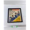Image 1 : Framed Beatles Poster - 10'' x 11''