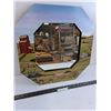 Image 1 : Bradwell, Saskatchewan Themed Wall Mirror - 19" x 19" - Artist: Gladys Wheeler