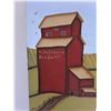 Image 2 : Bradwell, Saskatchewan Themed Wall Mirror - 19" x 19" - Artist: Gladys Wheeler