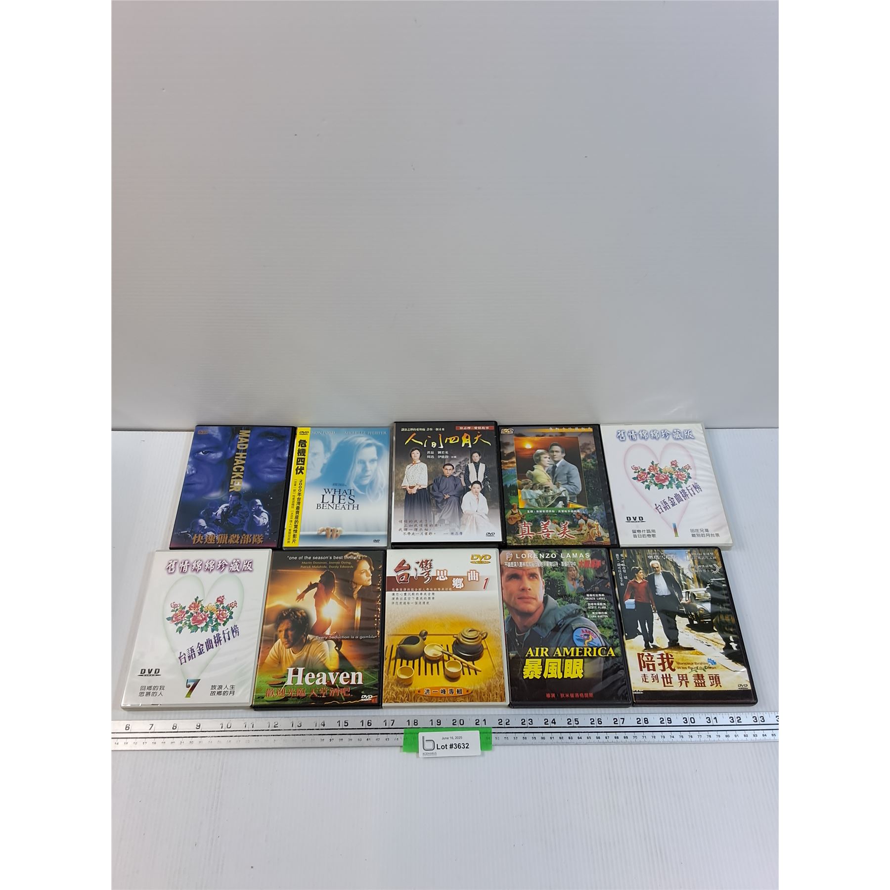 (10) Chinese DVDS: - Assorted
