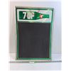 Image 1 : * 7-Up Metal Chalkboard Sign - 20" x 27" - PREFERRED PICK-UP