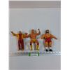 Image 1 : (3) Titan Sports 1980's Rubber Wrestlers: Freddie Blassie, Hulk Hogan, Ted Ardcidi