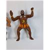 Image 4 : (3) Titan Sports 1980's Rubber Wrestlers: Junkyard Dog, Ricky Steamboat, Kamala