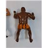Image 7 : (3) Titan Sports 1980's Rubber Wrestlers: Junkyard Dog, Ricky Steamboat, Kamala