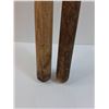 Image 2 : (2) Wooden Baseball Bats - 33" Long