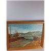 Image 2 : Wooden Framed Scenic Painting - 27'' x 21'' CANNOT SHIP