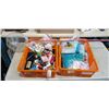 Image 1 : TRAY OF SCHOOL SUPPLIES AND FLOATIES