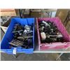 Image 1 : 2 TOTES OF ELECTRICAL CONTACTS AND RELAYS, ETC