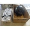 Image 1 : TRAY OF SAFETY GOGGLES AND MOTORCYCLE HELMET AND JERSEY