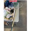 Image 4 : FISHING ITEMS INCLUDING NET, SALMON REEL, FLASHERS, TACKLEBOX, DOWNRIGGER STEEL LINE ETC.