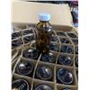 Image 2 : LARGE LOT OF SMALL GLASS BOTTLES, AND LIDS, NOT ENOUGH LIDS FOR ALL JARS