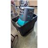 Image 2 : 5 STORAGE TOTES 102 L EACH AND BASKET OF CAONTAINERS