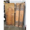 Image 1 : FOLDING WOOD TABLE WITH TWO FOLDING BENCHES