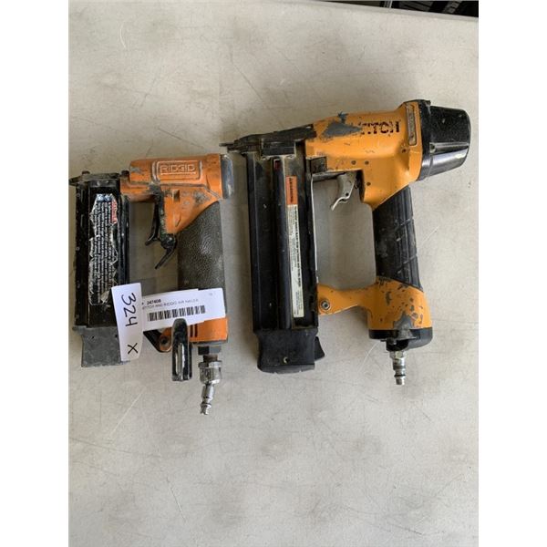 BOSTITCH AND RIDGID AIR NAILER, STAPLERS, BOTH TESTED WORKING