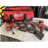 Image 1 : MILWAUKEE M18 CORDLESS TOOL SET WITH HACKZALL, DRILL AND IMPACT, 2 M18 XC BATTERIES, CHARGER AND CAR