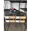Image 1 : 4 NEW EASTON QUAKE WFII SIZE WOMENS 5 BASEBALL CLEATS, BLACK